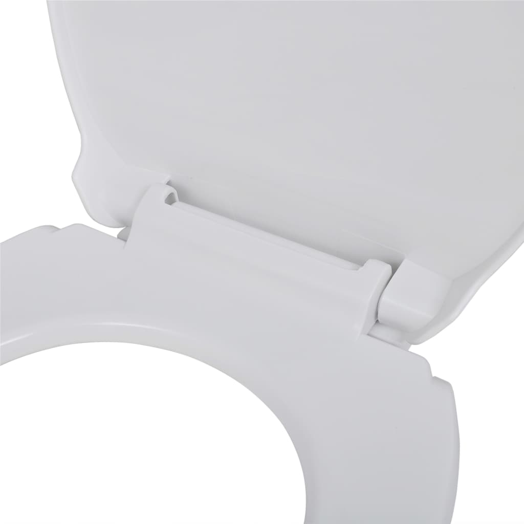 vidaXL Toilettensitze mit Absenkautomatik 2 Stk. Kunststoff Weiß