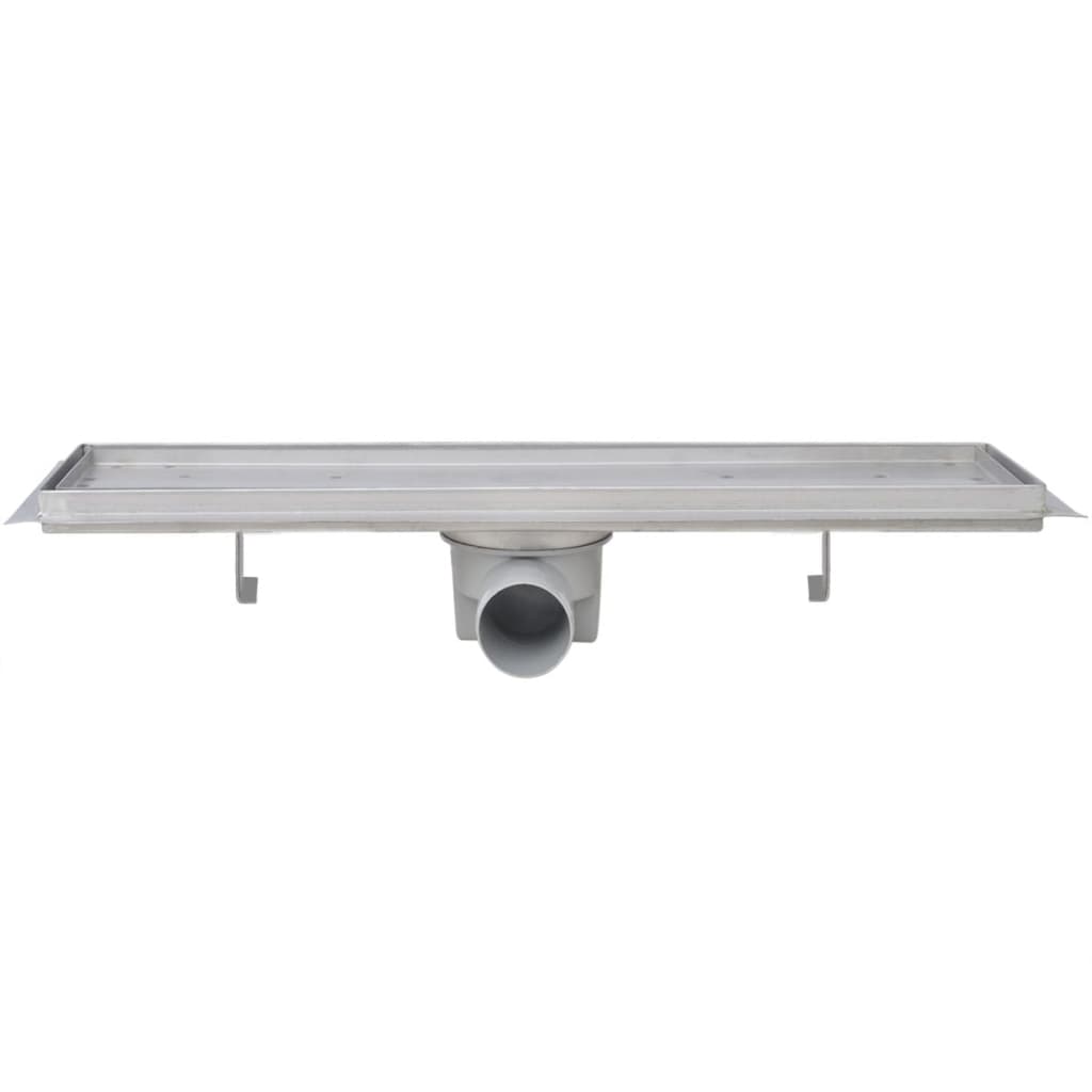 vidaXL Lineare Duschrinnen 2 Stk. 530 x 140 mm Edelstahl