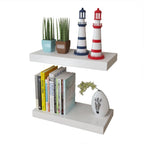 vidaXL Wandregale 4 Stk. Weiß 40 cm