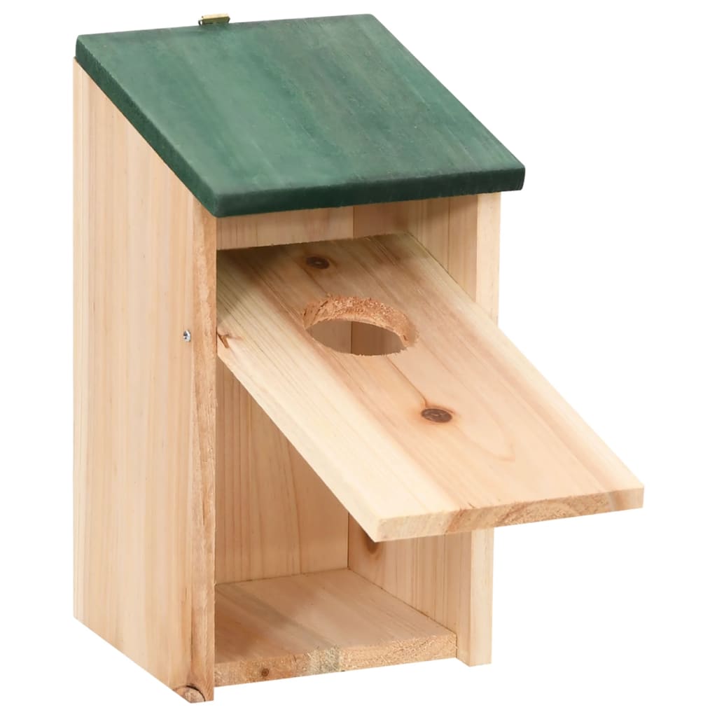 vidaXL Vogelhäuser 8 Stk. Holz 12x12x22 cm