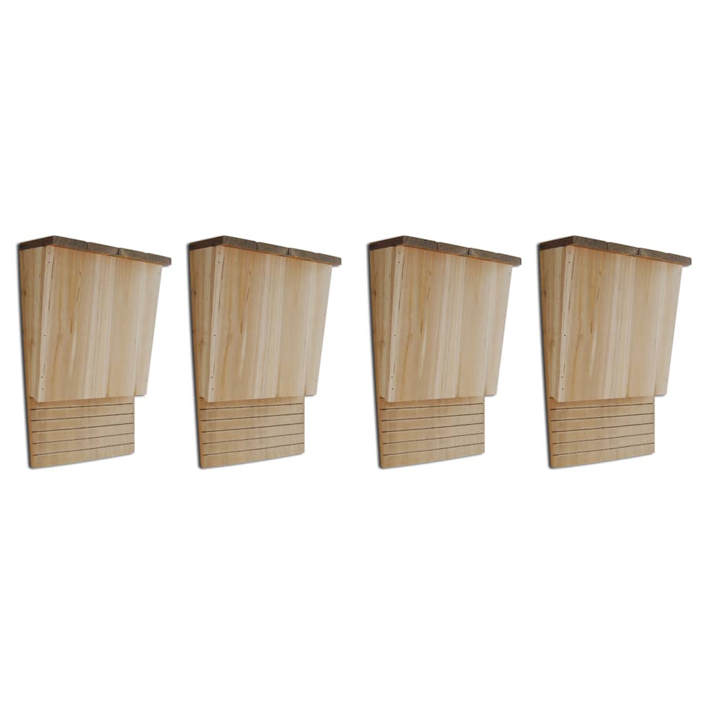 vidaXL Fledermaushäuser 4 Stk. 22 x 12 x 34 cm Holz