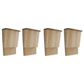 vidaXL Fledermaushäuser 4 Stk. 22 x 12 x 34 cm Holz