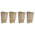 vidaXL Fledermaushäuser 4 Stk. 22 x 12 x 34 cm Holz