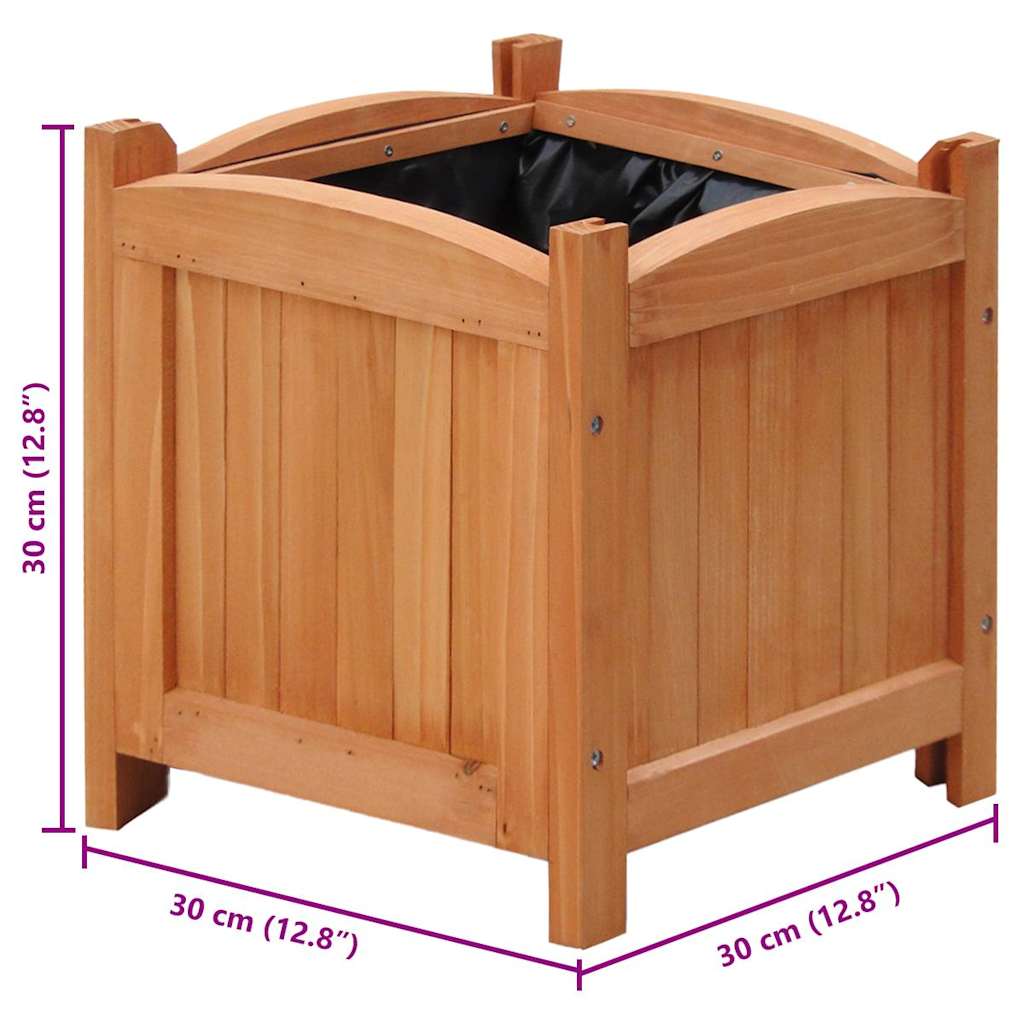 vidaXL Hochbeete 4 Stk. 30 x 30 x 30 cm