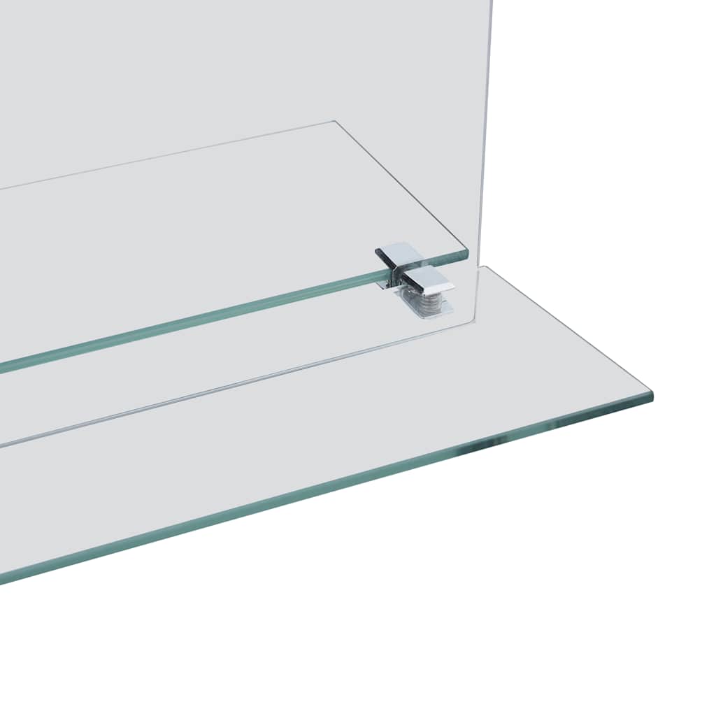 vidaXL Wandspiegel mit Regal 20×40 cm Hartglas