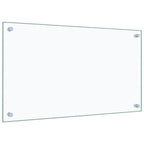 vidaXL Küchenrückwand Transparent 70×40 cm Hartglas