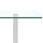 vidaXL Küchen-Eckregal 3 Ebenen Hartglas