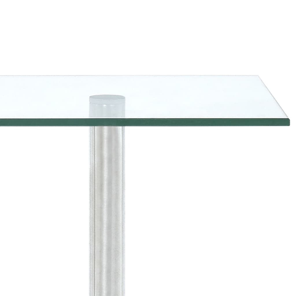 vidaXL Küchen-Eckregal 3 Ebenen Hartglas