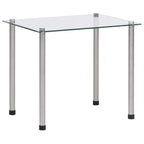 vidaXL Satztische 3-tlg. Transparent Hartglas