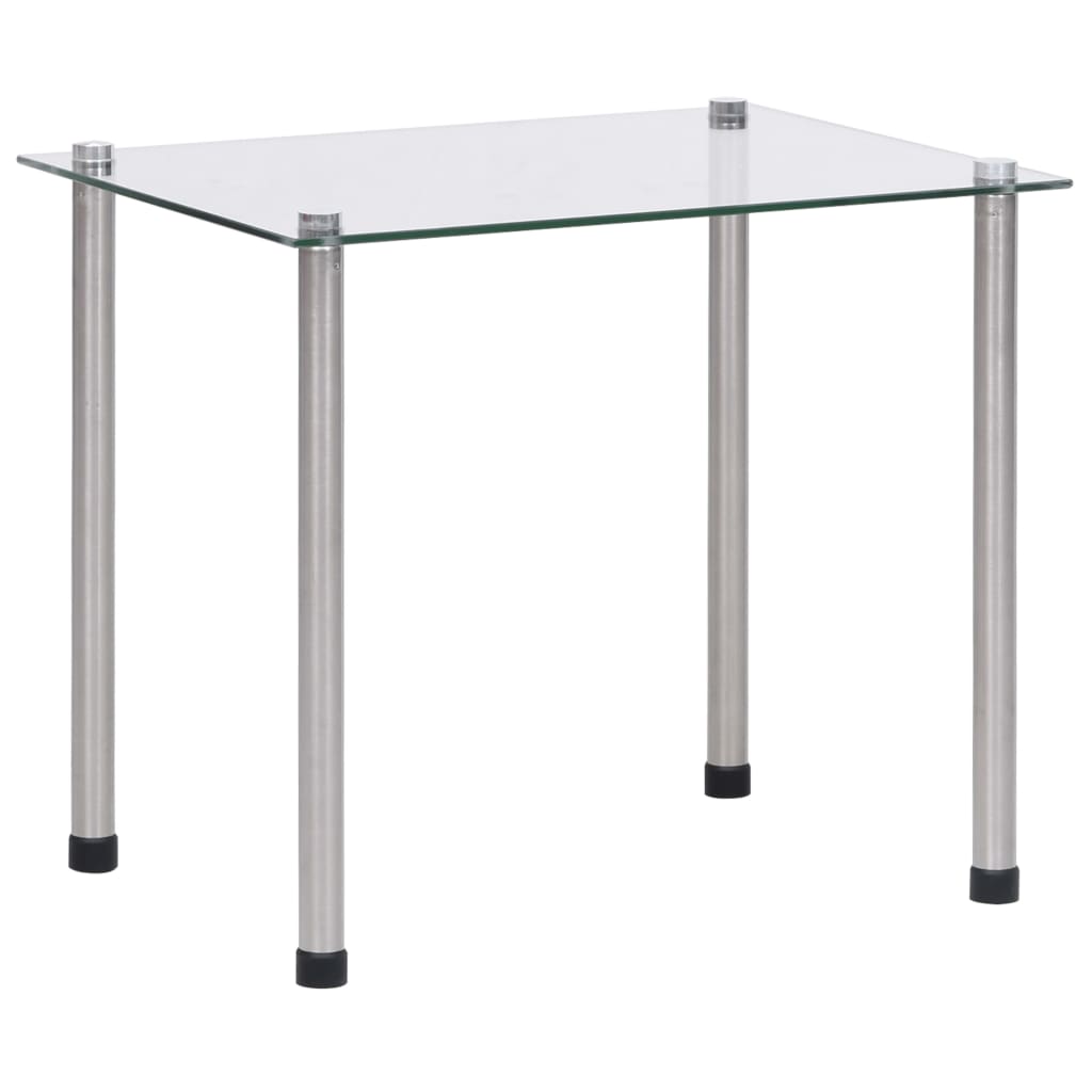 vidaXL Satztische 3-tlg. Transparent Hartglas