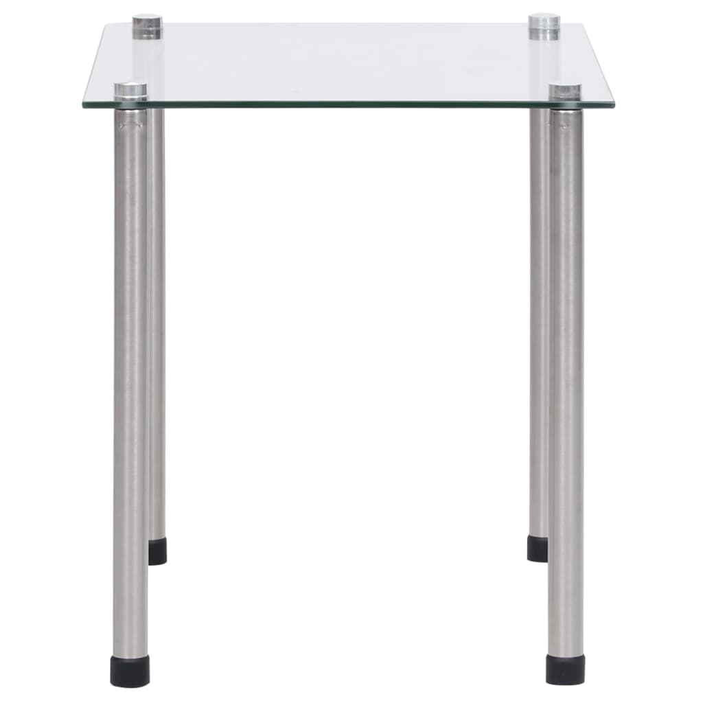 vidaXL Satztische 3-tlg. Transparent Hartglas