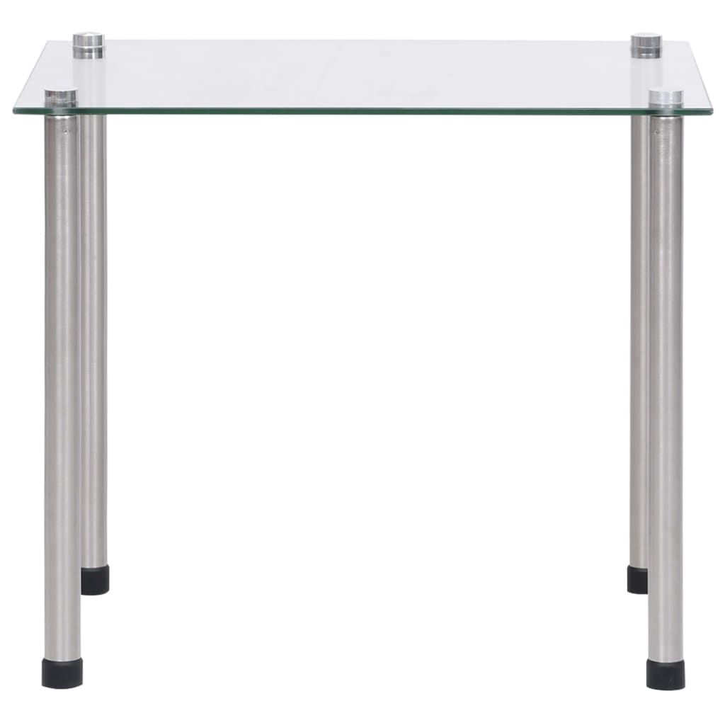 vidaXL Satztische 3-tlg. Transparent Hartglas