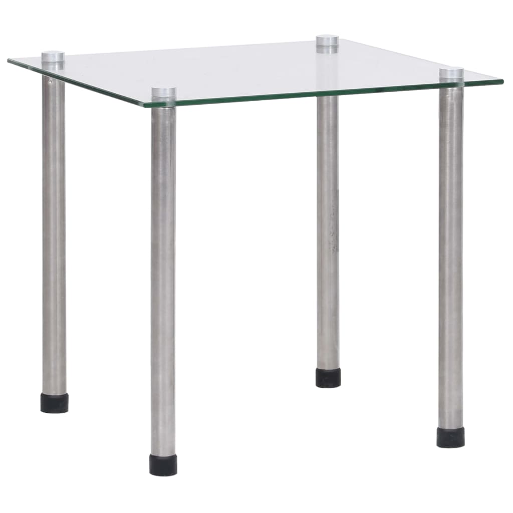 vidaXL Satztische 3-tlg. Transparent Hartglas