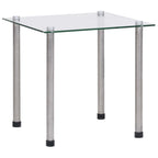 vidaXL Satztische 3-tlg. Transparent Hartglas