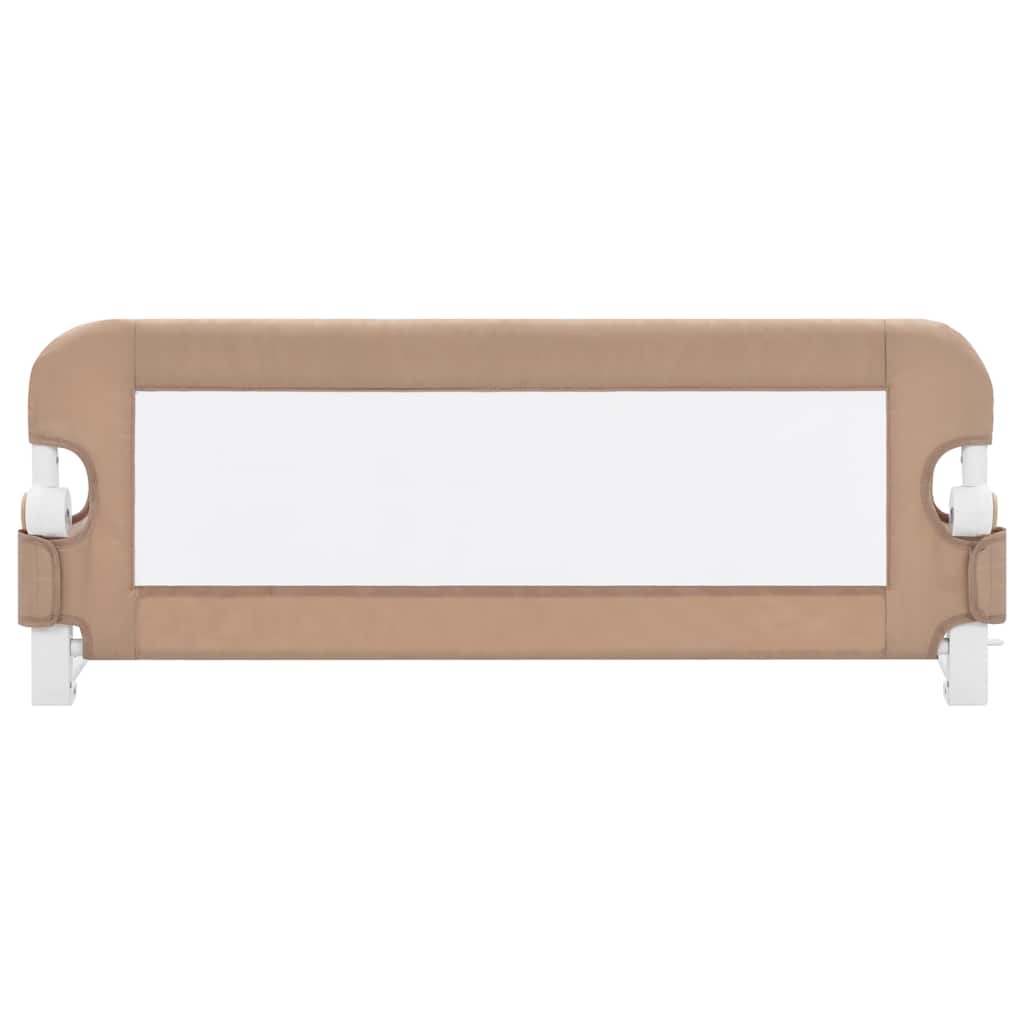vidaXL Kleinkind-Bettschutzgitter Taupe 102x42 cm Polyester