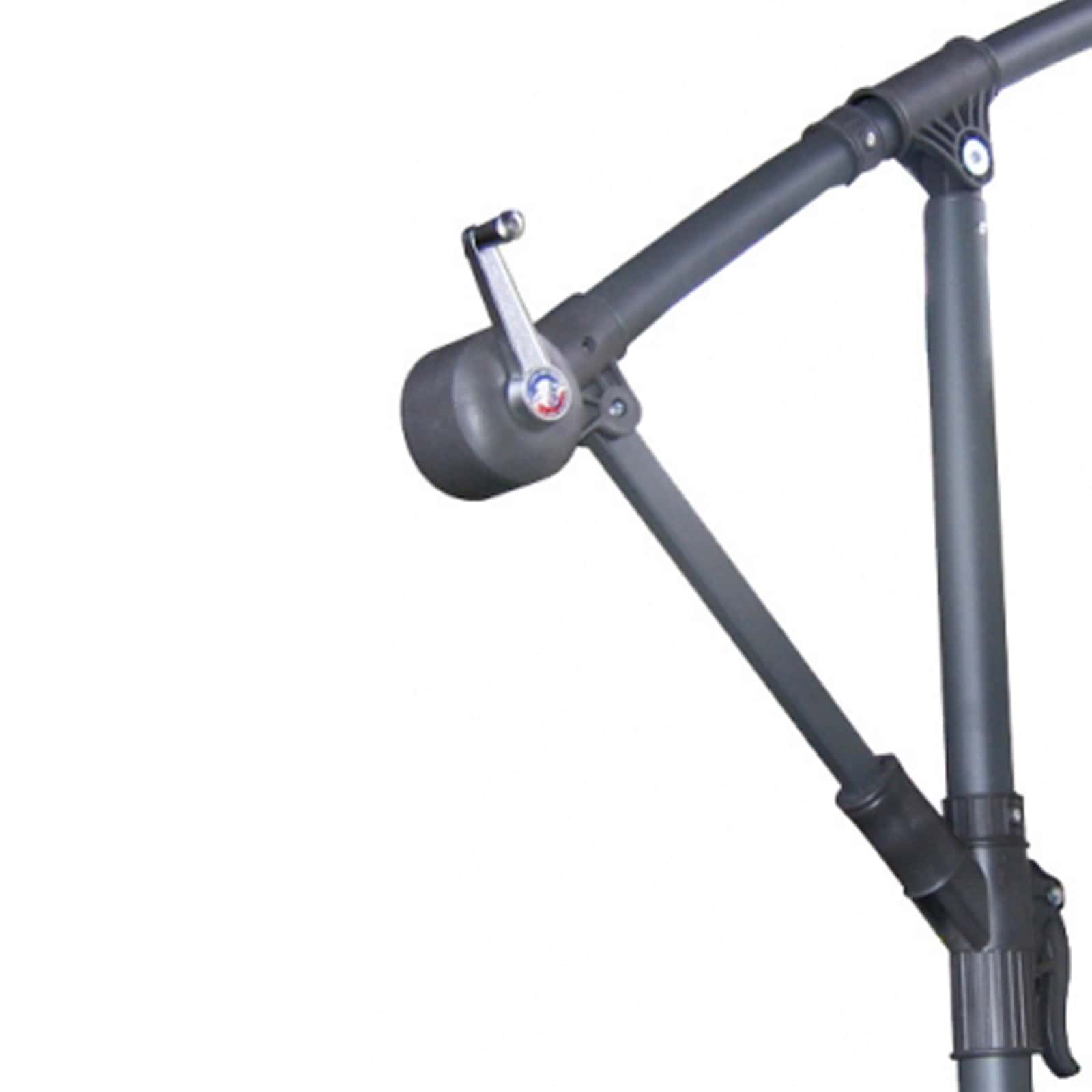 vidaXL Hängender Sonnenschirm Weiß