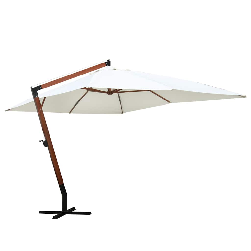 vidaXL Sonnenschirm 300x400 cm Weiß