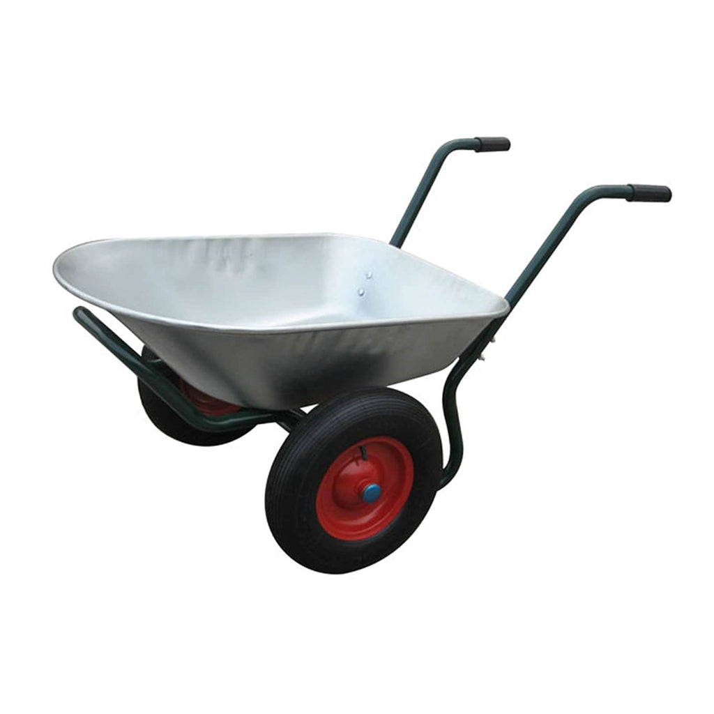 vidaXL Schubkarre Silber