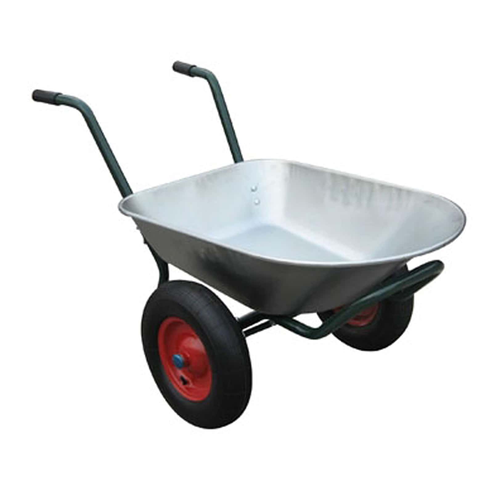 vidaXL Schubkarre Silber