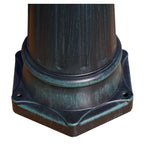 vidaXL Gartenlaterne 2-flammig 230 cm Dunkelgrün/Schwarz Aluminium