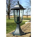 vidaXL Gartenlaterne Dunkelgrün/Schwarz Aluminium