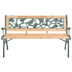vidaXL Gartenbank 122 cm Holz