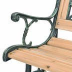 vidaXL Gartenbank 122 cm Holz