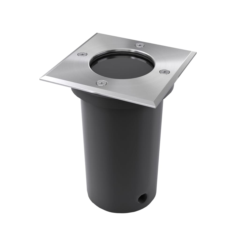 vidaXL Outdoor Bodenleuchten 3 Stk. Quadratisch