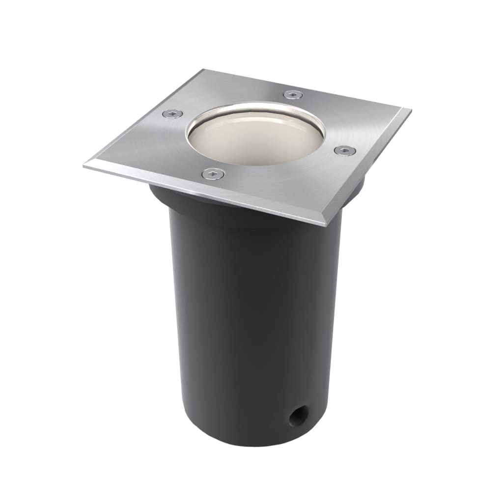 vidaXL Outdoor Bodenleuchten 3 Stk. Quadratisch