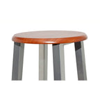 vidaXL Barhocker 2 Stk. Metall mit MDF-Sitz