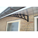 vidaXL Markise Silber Kunststoff