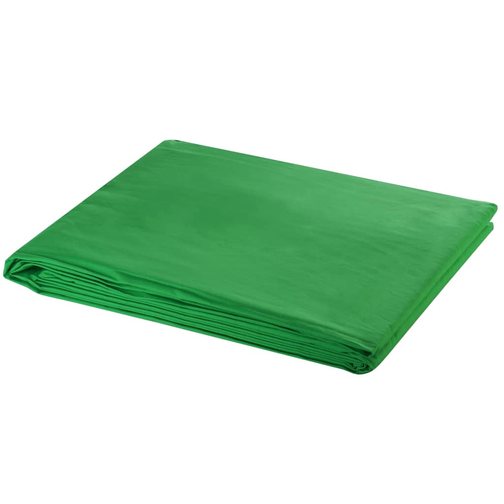 vidaXL Fotohintergrund ohne Ständer Baumwolle Grün 300x300 Chroma-Key
