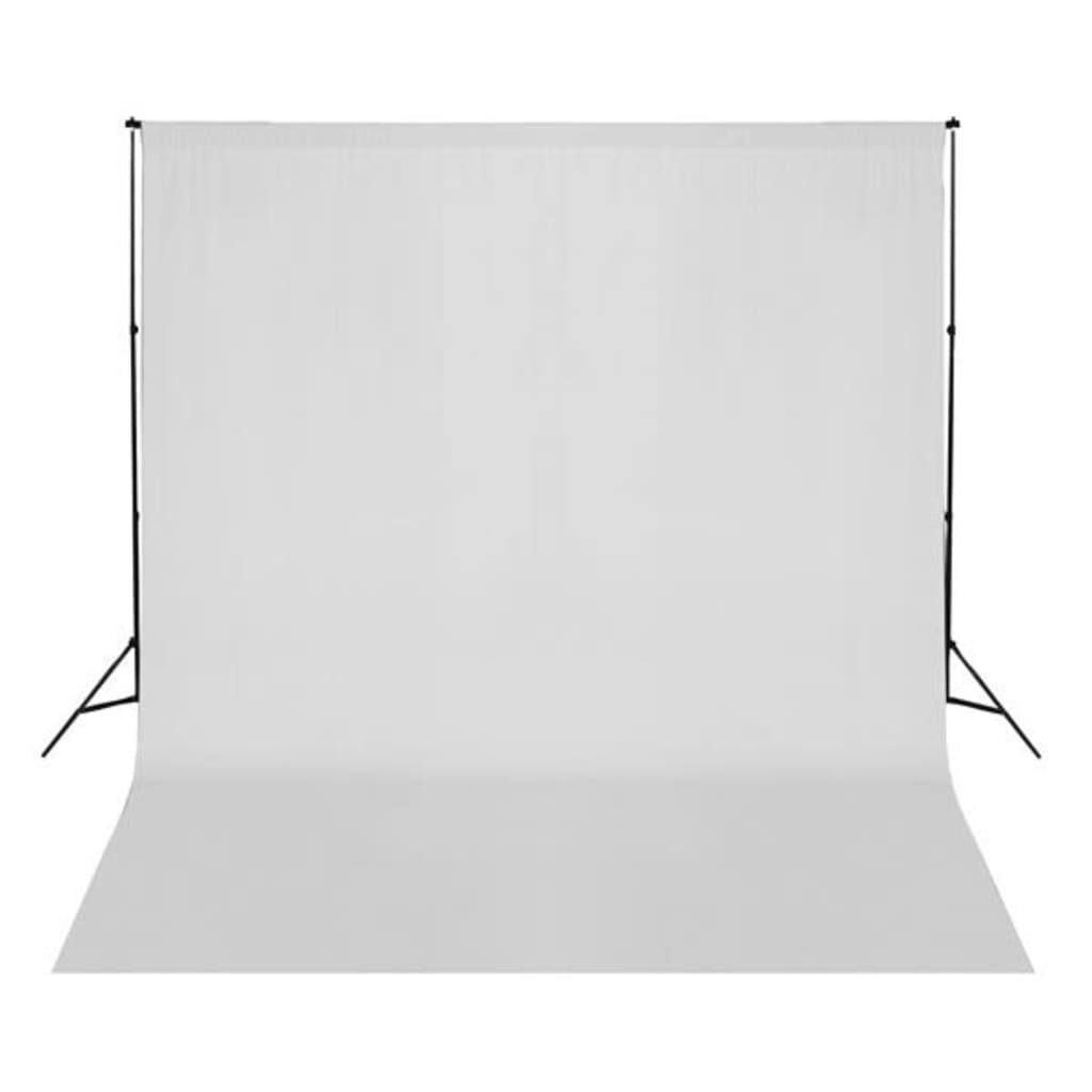 vidaXL Fotohintergrund ohne Ständer Baumwolle Weiß 300x300 cm