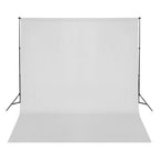 vidaXL Fotohintergrund ohne Ständer Baumwolle Weiß 300x300 cm