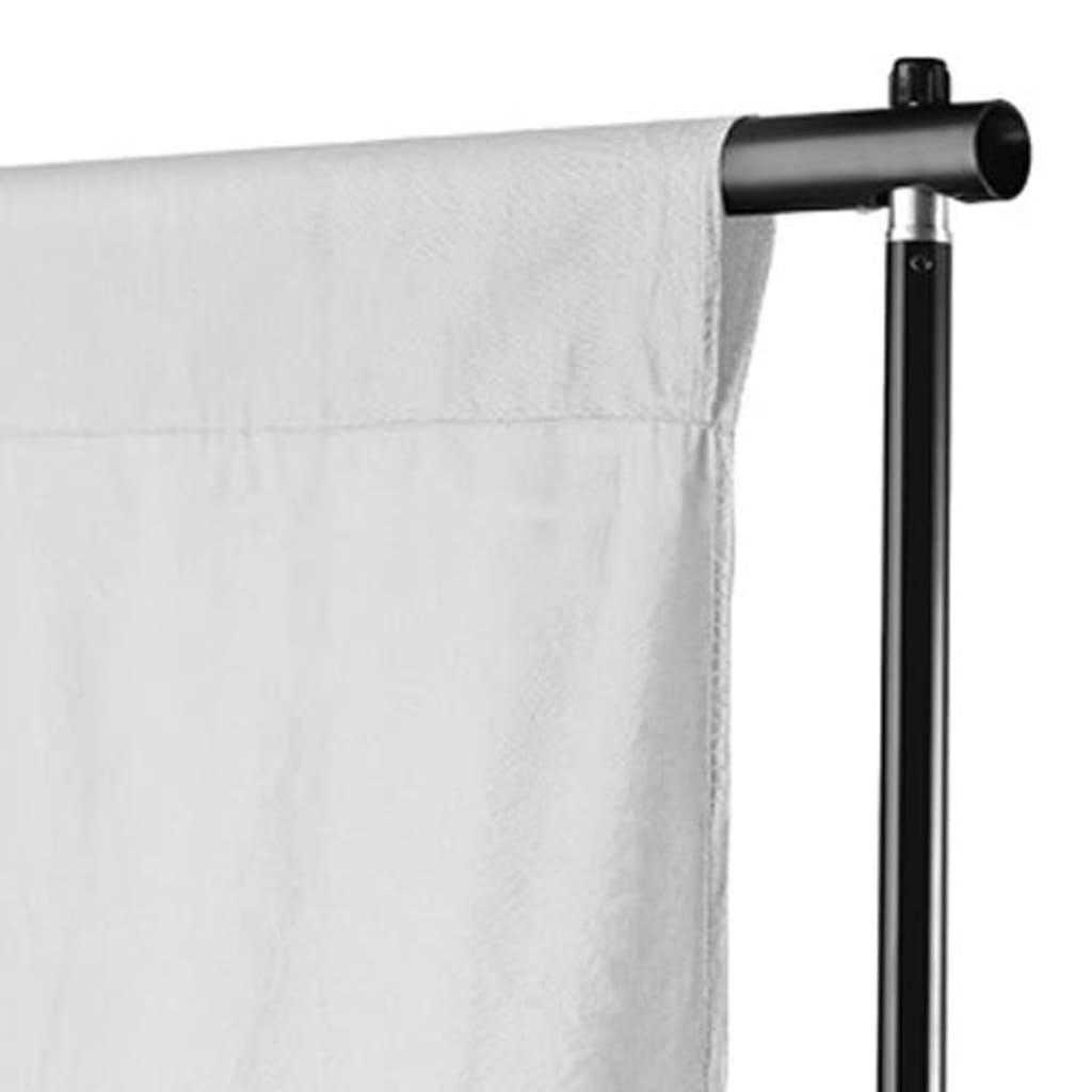 vidaXL Fotohintergrund ohne Ständer Baumwolle Weiß 300x300 cm