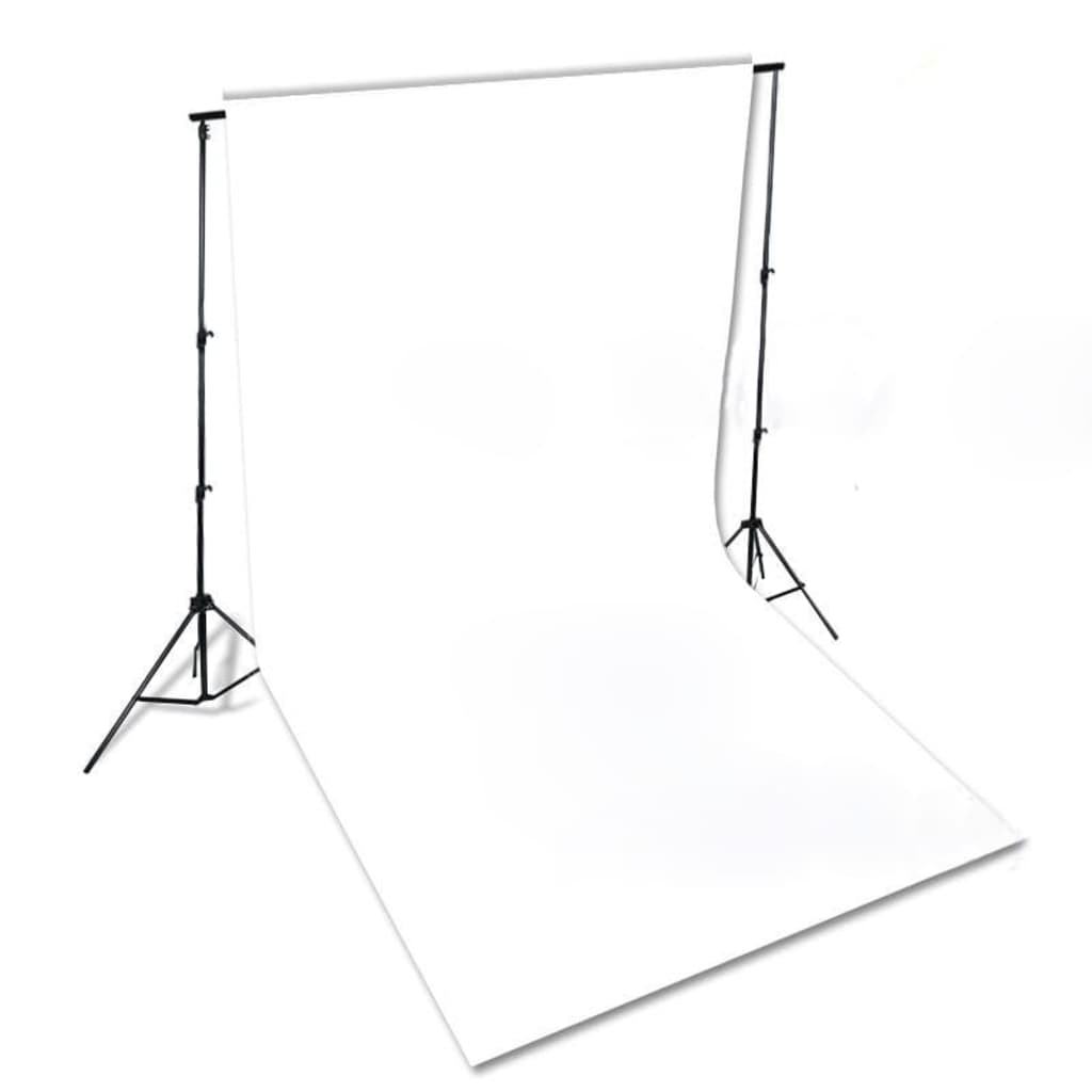 vidaXL Fotohintergrund ohne Ständer Baumwolle Weiß 300x300 cm