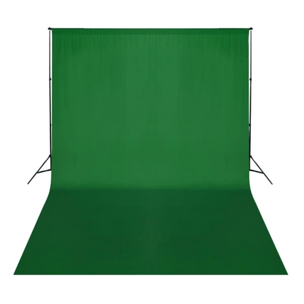 vidaXL Fotohintergrund ohne Ständer Baumwolle Grün 300x300 Chroma-Key