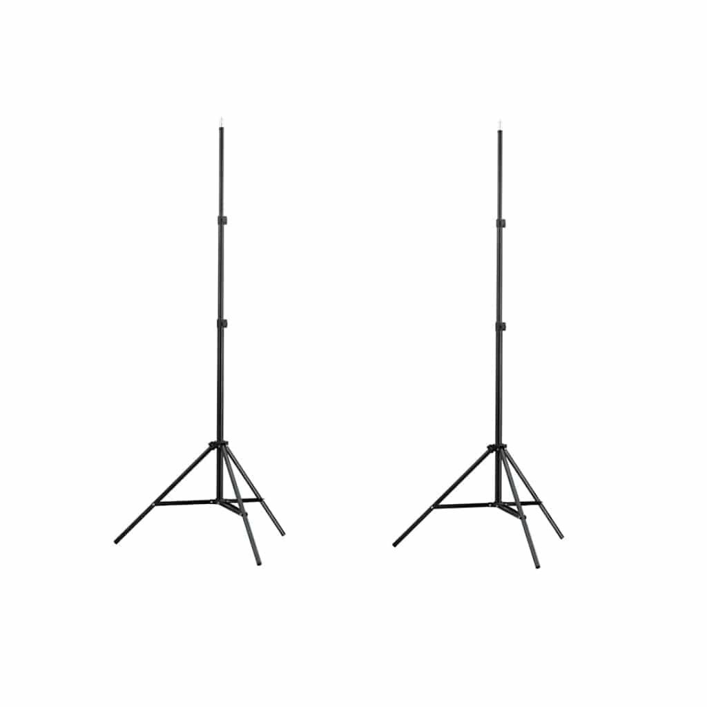 vidaXL Lampenstativ 2 Stk. Höhe 78-210 cm