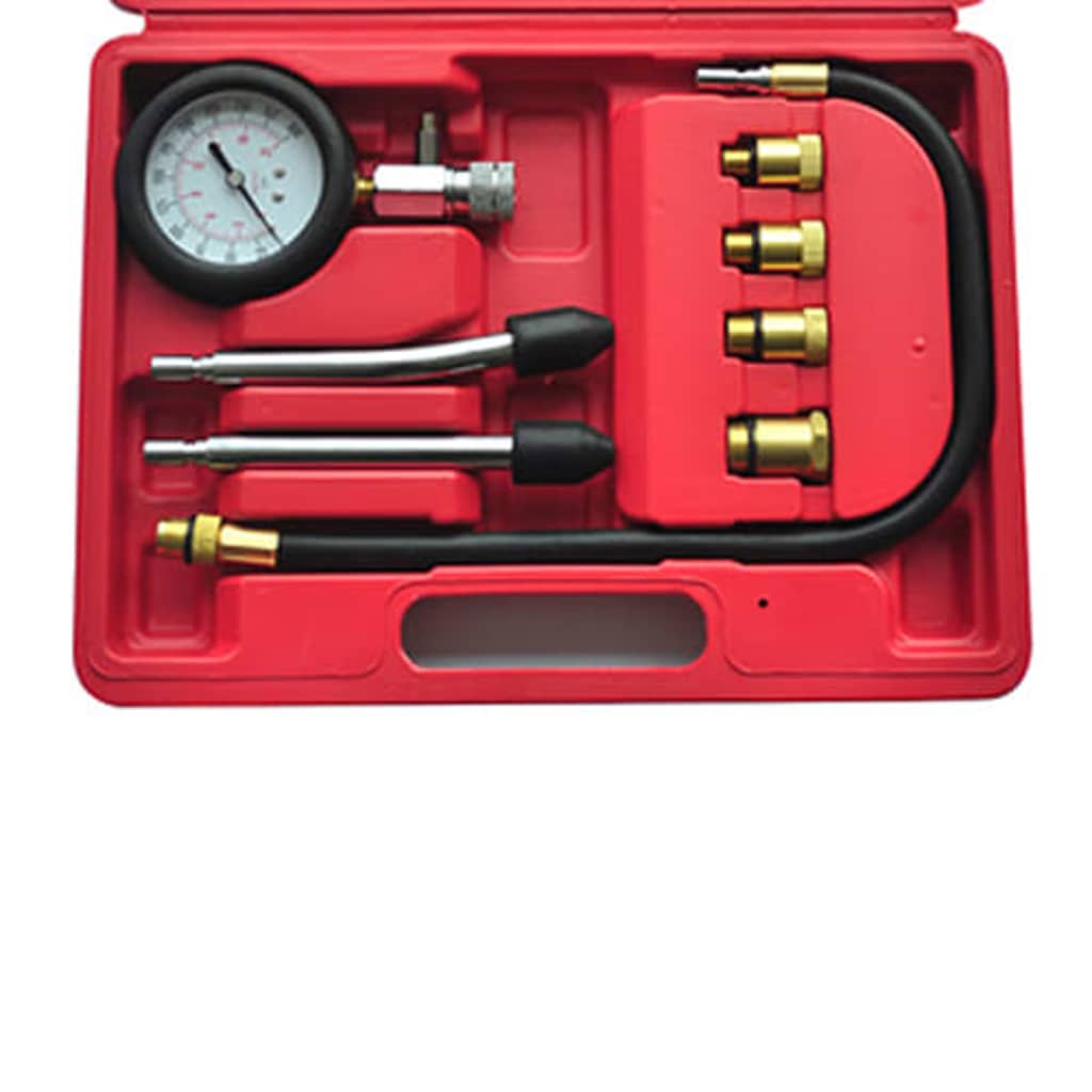 vidaXL 9-tlg. Kompressionstester-Set für Benzinmotoren