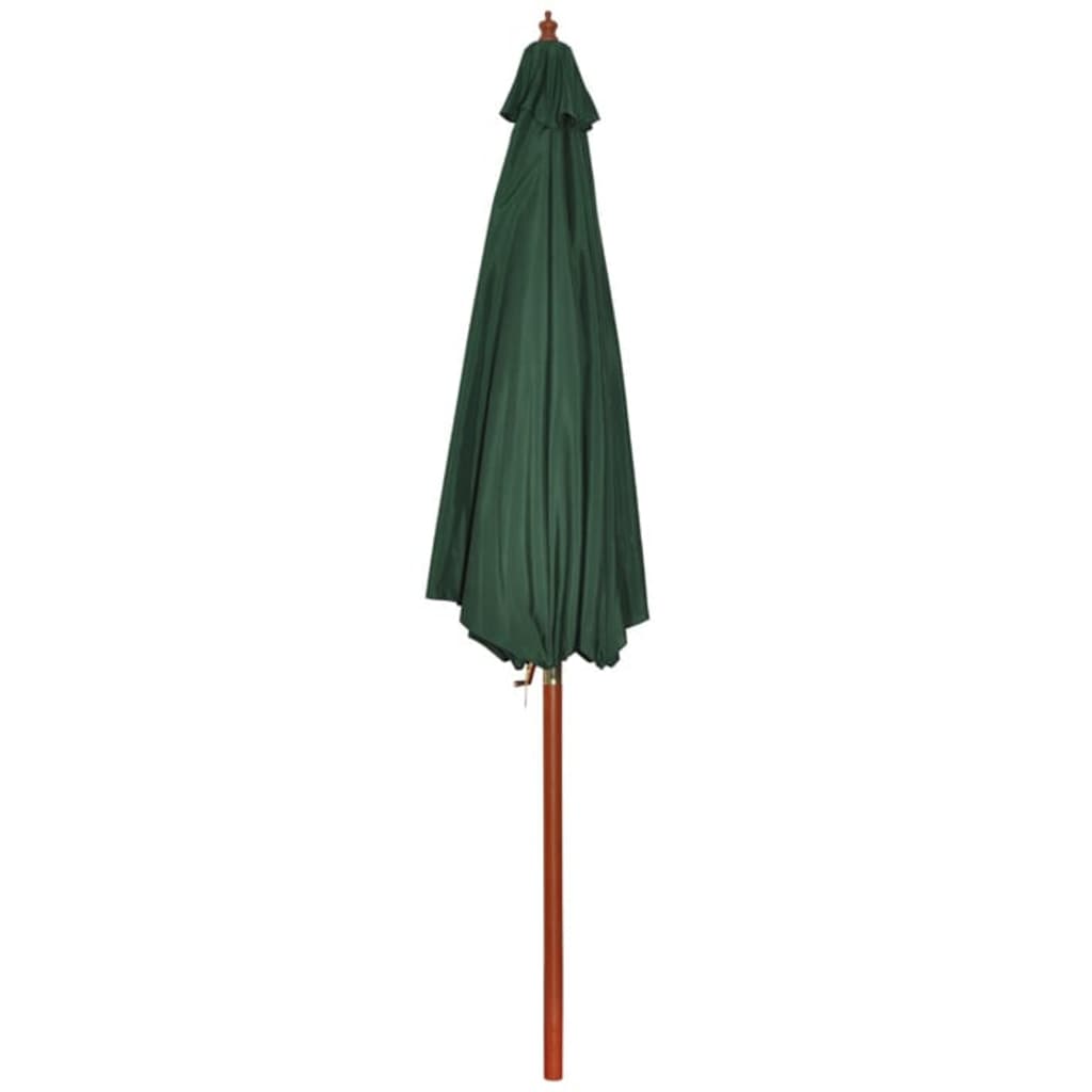 vidaXL Sonnenschirm Grün 258 cm