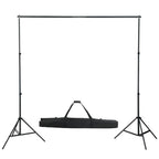 vidaXL Fotohintergrund-System 600 x 300 cm Schwarz