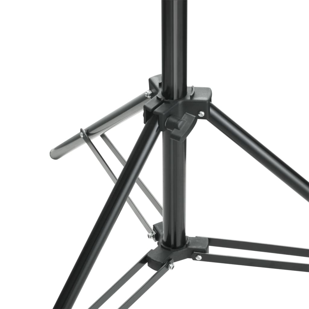 vidaXL Fotohintergrund-System 600 x 300 cm Schwarz
