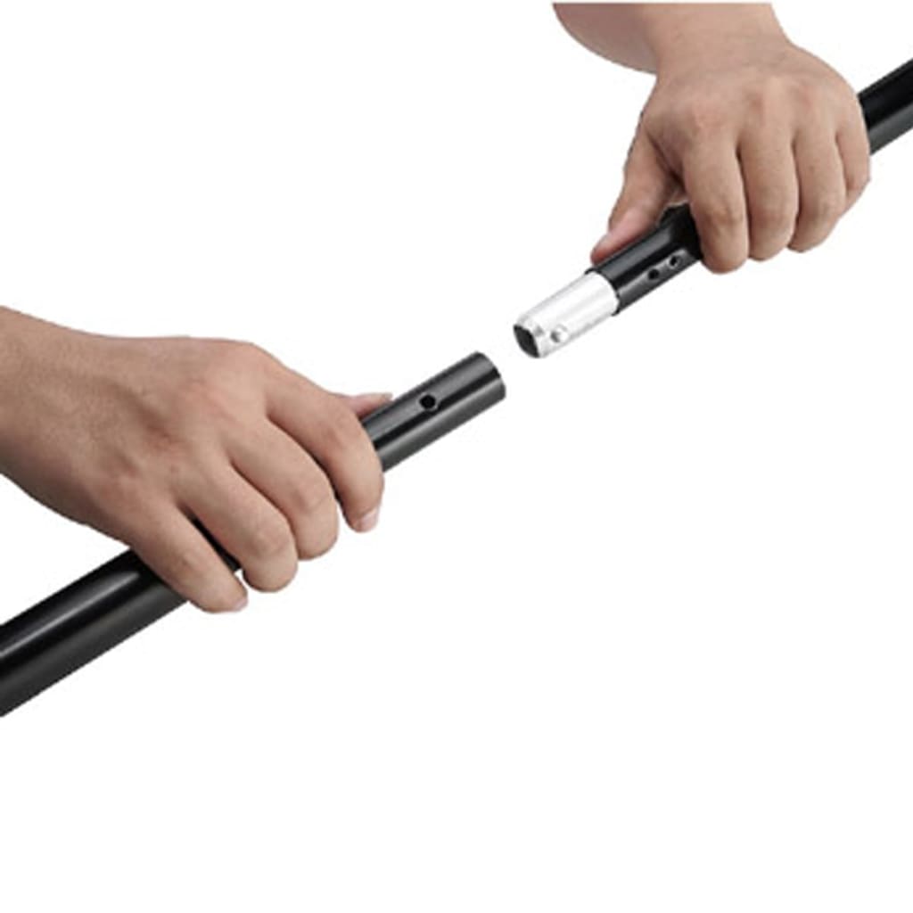 vidaXL Fotohintergrund-System 600 x 300 cm Schwarz
