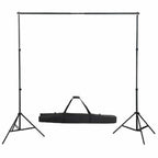 vidaXL Fotostudio-Set mit Schwarzem Hintergrund 600×300 & Leuchten