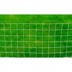 vidaXL Maschendrahtzaun Verzinkter Stahl Quadratisch 1x25 m Silbern