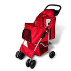 vidaXL Hundewagen Hundebuggy Rot