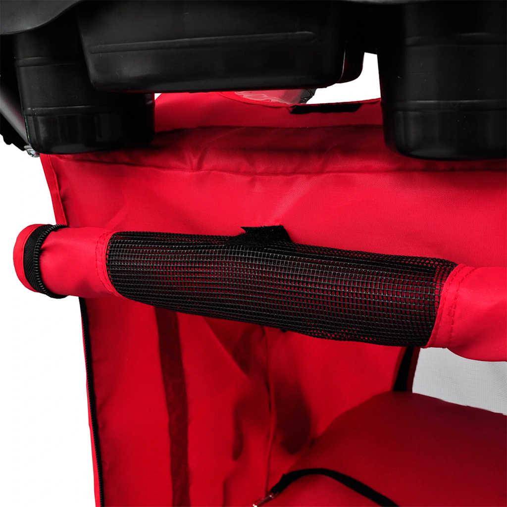 vidaXL Hundewagen Hundebuggy Rot