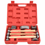 vidaXL 7-tlg. Karosserie-Ausbeulset Ausbeulhammer Dellen-Reparatur-Set