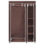 vidaXL Stoffschrank Braun