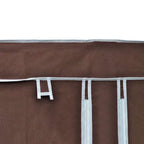 vidaXL Stoffschrank Braun